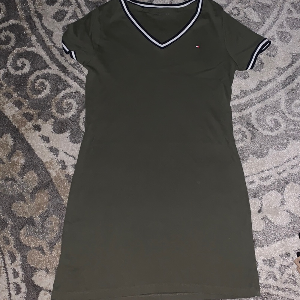 Olive green dress